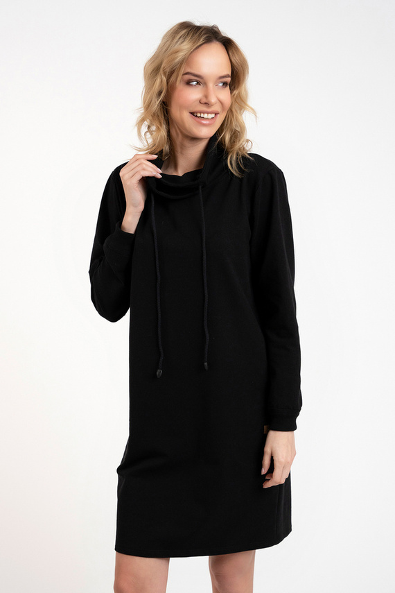 Malmo női hosszú ujjú tunika Italian Fashion - fekete