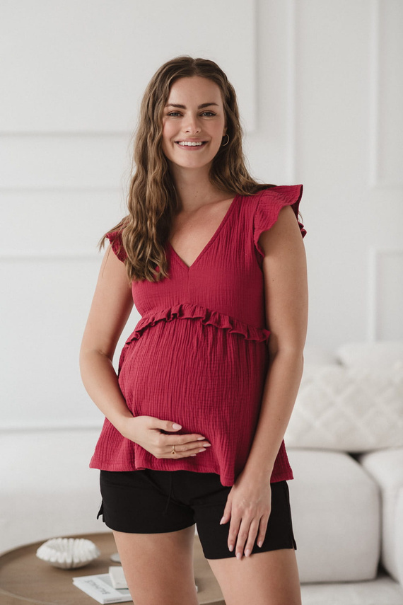 Milky Butterfly Terhességi és szoptatós blúz - kényelem és stílus Milk&Love málna