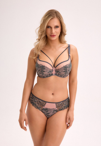 GFP 1318 Priya brazil női bugyi a Gaia-tól - grafit rózsaszín, csipkés és érzéki