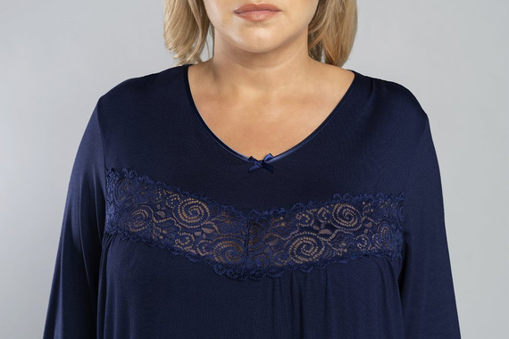 Izyda pizsama 3/4 ujjú, 3/4 nadrág olasz divat - tengerészkék