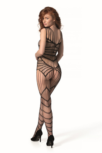 BS102 Bodystocking Passion fekete