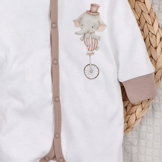 ABN-5586 Circus Baby Pajac Nini - 100% organikus pamut, antiallergén, lengyel gyártás