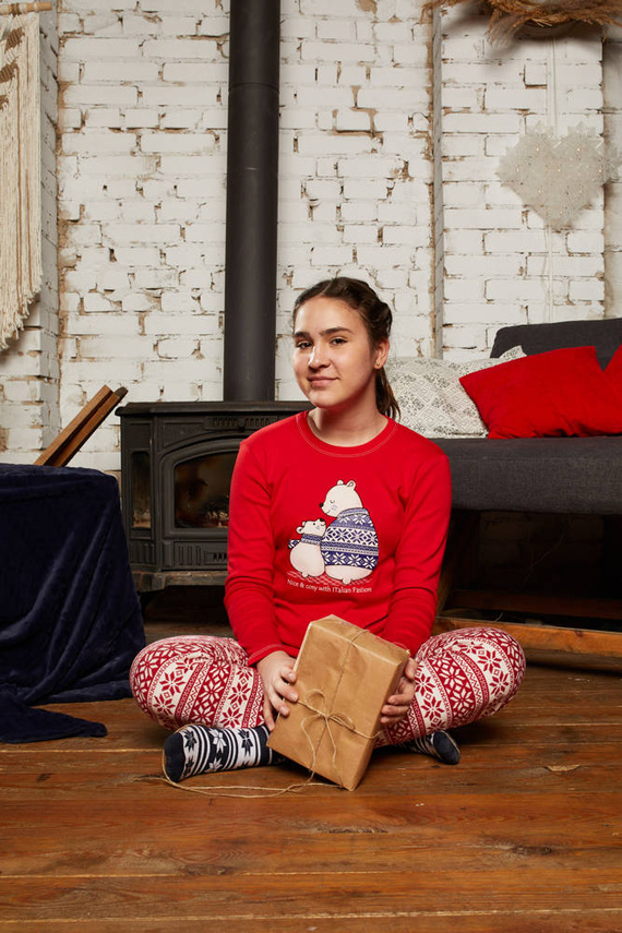 Arktyka Gyermek pizsama Italian Fashion - piros/print