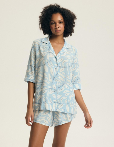 Női pizsama 44482 Estes 100% viszkóz gombos