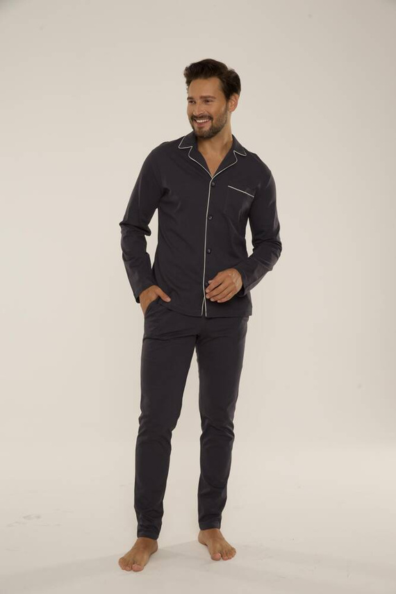 729 Norberto Férfi pizsama De Lafense - grafit