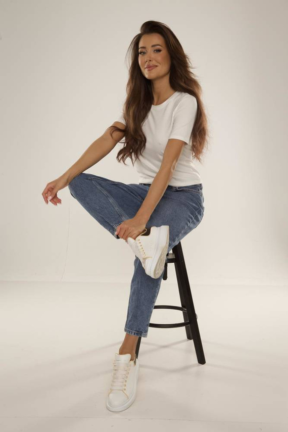 698 Freya Rövid ujjú blúz De Lafense - ekrü színű