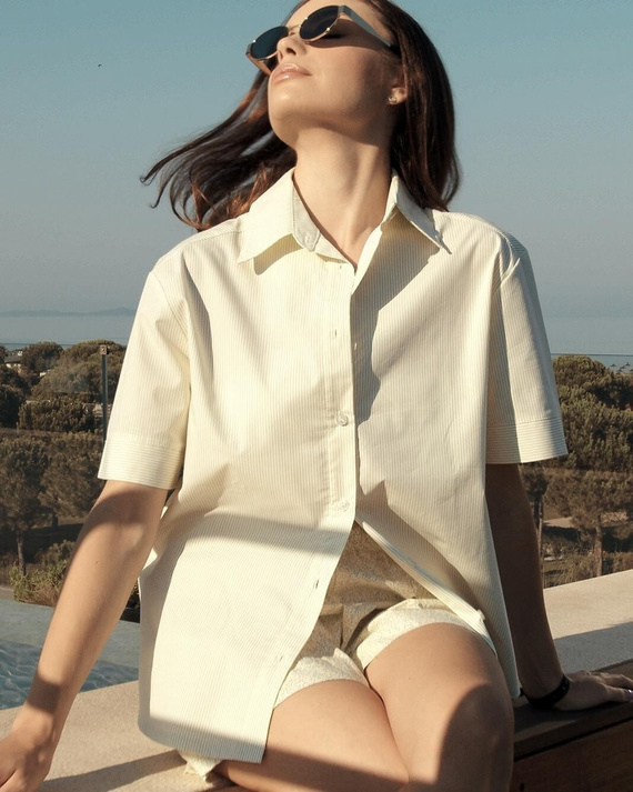 Sensis Ophelia női pizsama lime – nyári szett, 100% pamut