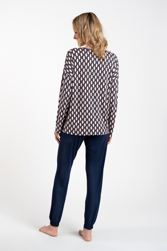 Milda Női pizsama hosszú ujjú, hosszú nadrág Olasz divat