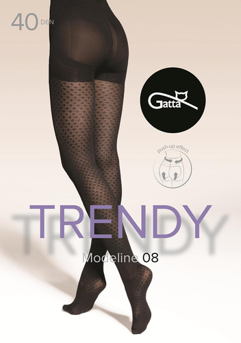Modeline 08 Gatta harisnyanadrág - 40 den, push-up modellezés, kocka