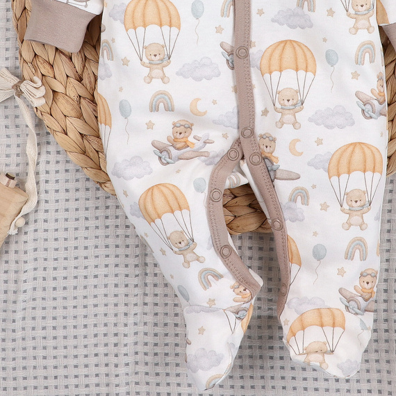 ABN-5508 Sky Journey Nini baba pizsama | Organikus pamut, nyomógombos záródással