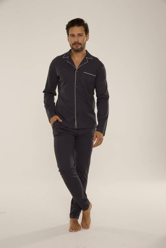 729 Norberto Férfi pizsama De Lafense - grafit