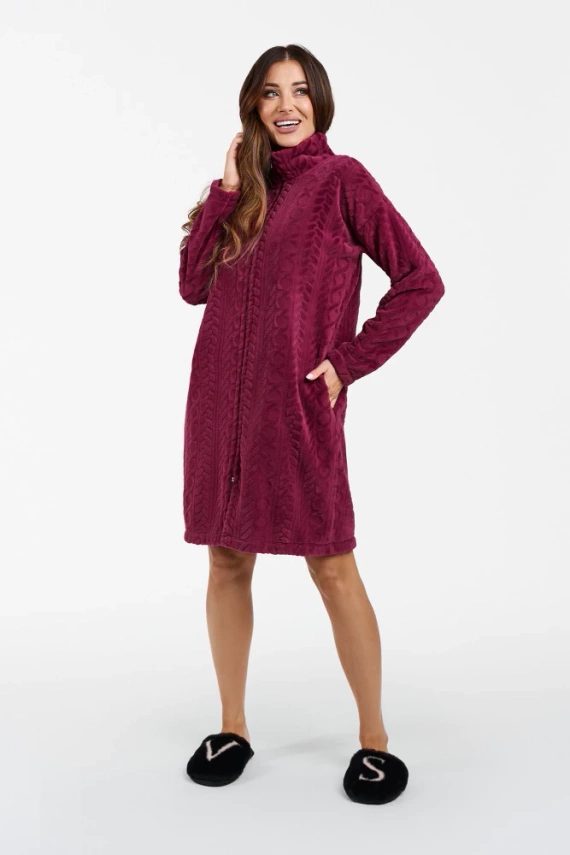 Rena Női fürdőköpeny Italian Fashion - bordó színű
