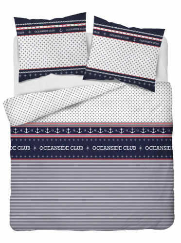 4920 A Home Satin Pościel satynowa marynarska Detexpol granatowy