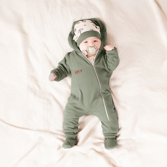 218271 Yogi Bear Nicol bélelt tréningruha - baba khaki színű kezeslábas