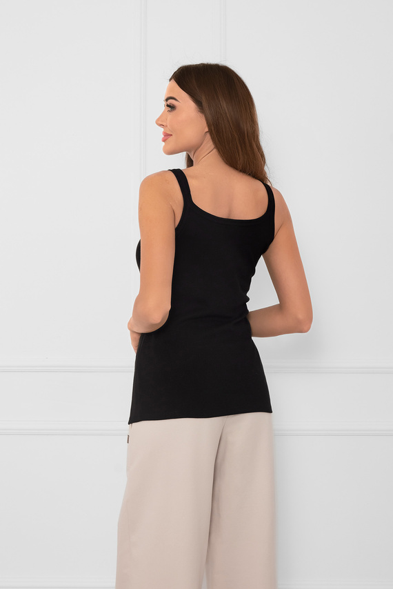 Női Salsa póló vékony pántokkal - Italian Fashion - fekete