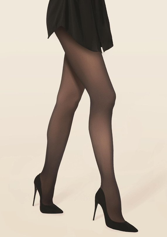 Átlátszó hatású harisnyanadrág Gatta 120 den - átlátszatlan harisnyanadrág bőr áttetsző hatással
