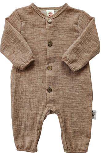 Just Muslin pizsama 02235BSL Makoma latte- könnyű, légáteresztő, 100% pamut