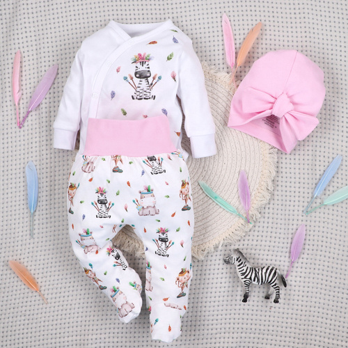ABN-5531 Nini Happy Animals borítékos bodysuit bio pamutból csecsemőknek - nikkelmentes záróelemek, 100%-os biztonsággal