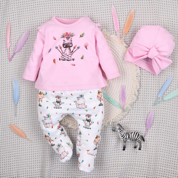 ABN-5541 Nini Happy Animals baba blúz bio pamutból - nikkelmentes varrás, bio, lengyel gyártás