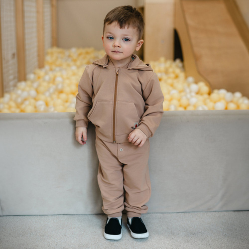 Fiú melegítő szett Eevi Snack Time pamut kapucnis pulóver nadrág