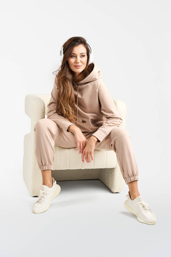 Viva Női kapucnis pulóver Fashion - bézs