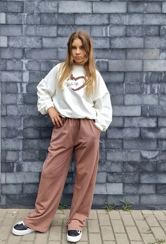 Gaja Gyermek pulóver Bambarillo ecru| Elasztikus pamut pulóver