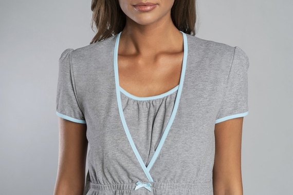 Carlina Terhesség és szoptatás fehérnemű Italian Fashion - melange/rózsaszín