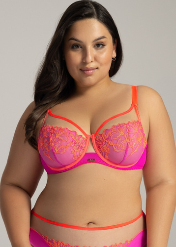 2162 Glowing Soft csipke melltartó párnázás nélkül