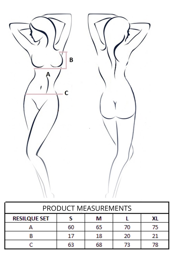 Resilque Set White Passion fehér - elegáns női fehérnemű szett