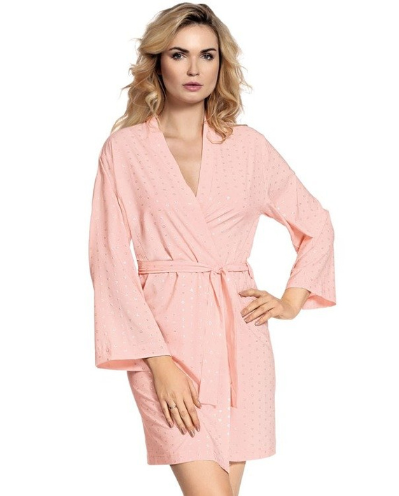 411 Jeanne Női Forex rövid fürdőköpeny - lazac