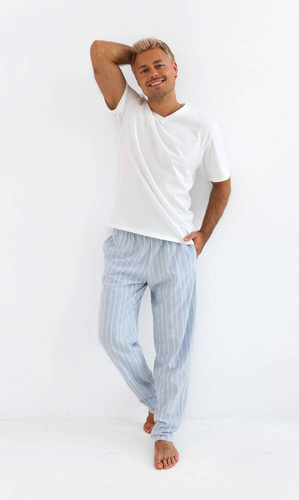 David Sensis férfi pizsama - gyöngyház