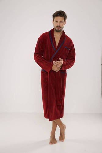 666 Ronaldo férfi köntös De Lafense - gesztenyebarna színű