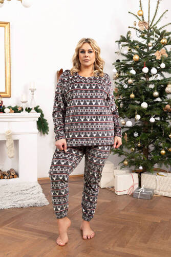 Iceland Fleece női szett olasz divat - grafit nyomtatás