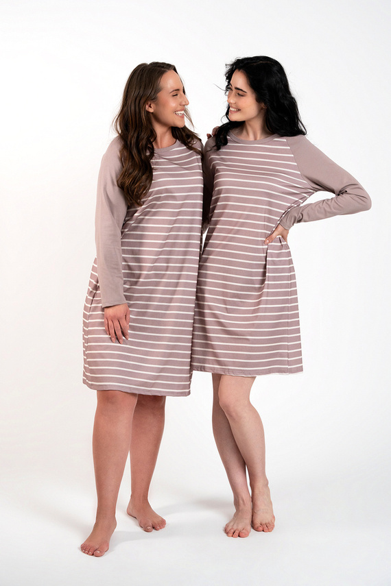 Oda hálóing Olasz divat - cappuccino print