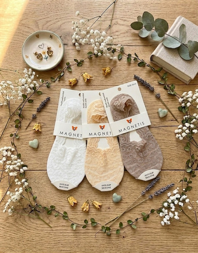 Balerina Magnetis – Rugalmas Koronka, Szilikon Pánt, Sima Talp bianco
