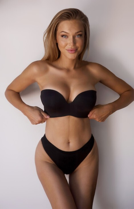 BC-1167 Expert Bra Bardot melltartó Kinga - fekete