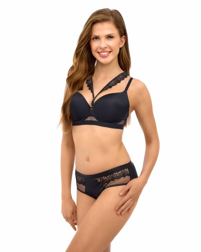 2500 Lupoline push-up melltartó - fekete