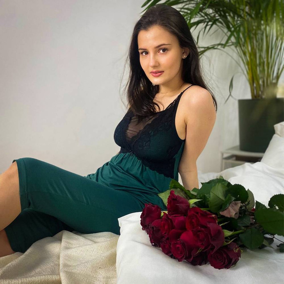 485 Artemise Forex pánt nélküli hálóing - zöld