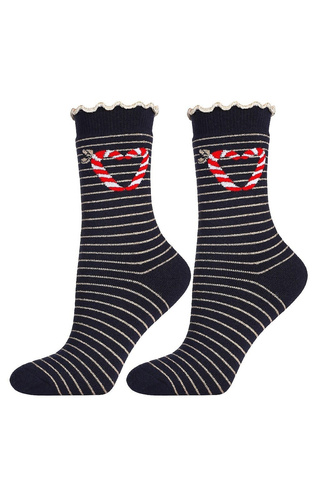 Moraj karácsonyi zokni CSL300-092 - pamut, puha, lurex és frottír zokni