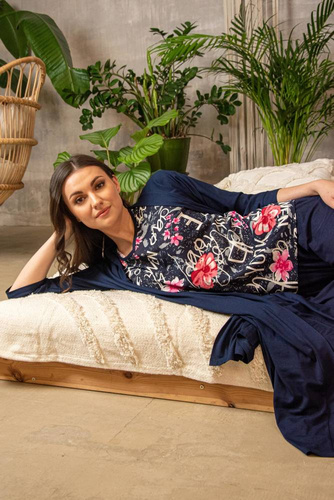 676 Soled női pizsama Forex - tengerészkék