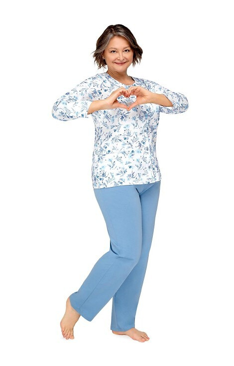 202 Maria III Martel női pizsama - 29 sötétkék