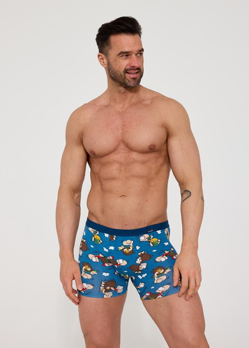 Cornette Tattoo 280/258 Chillout 2 – kék pamut férfi boxeralsó