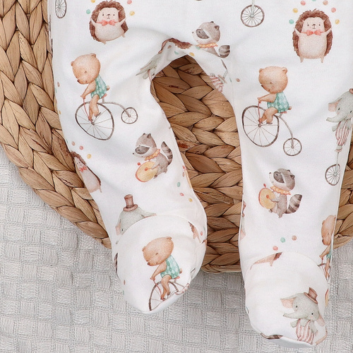 ABN-5590 Circus Nini baba papucs - 100% organikus pamut, puha és antiallergén