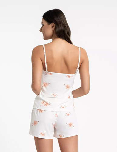 Moraj PDD2700-005 Ecru – női nyári pizsama rövidnadrággal