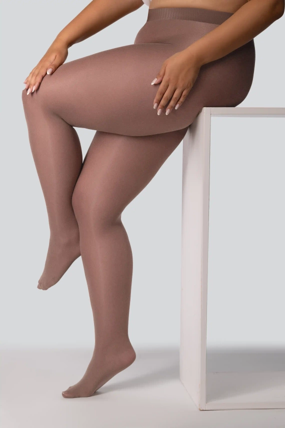Elizabeth Queen Size harisnyanadrág 70 den terra - sima, matt, színes, kényelmes