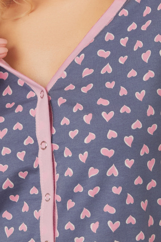 Tiana hálóing és szoptatós alsó, rövid ujjú Olasz divat - nyomtatás