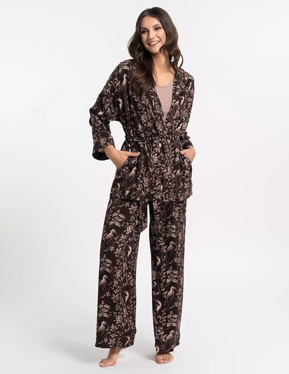 Moraj PDSZ3400 női köntös cappuccino – 100% viszkóz