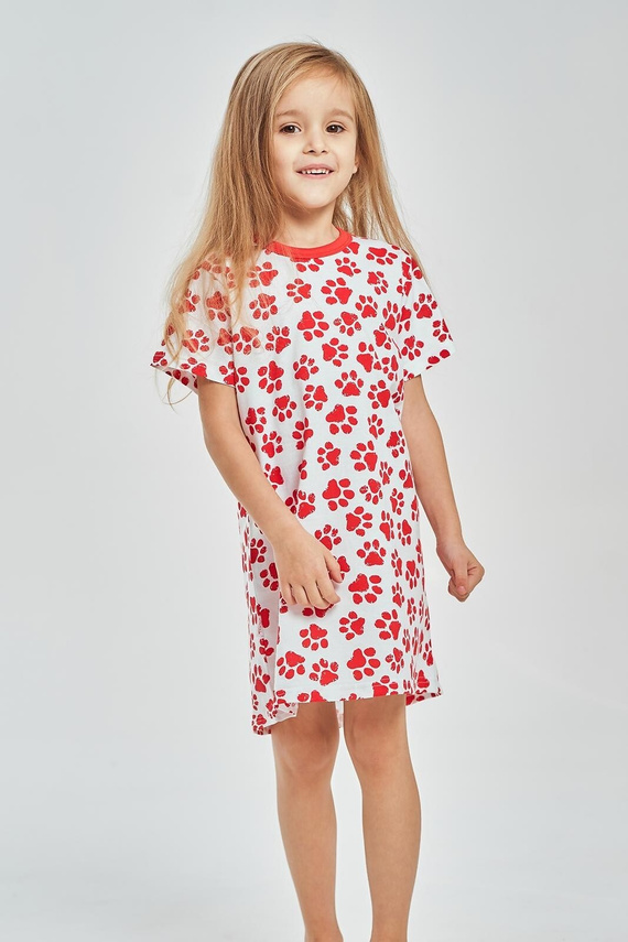 aro 3549 Nela lányka hálóing piros 100% pamut