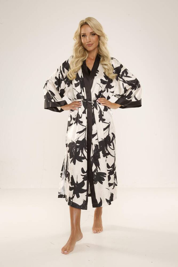 734 Brianna Női fürdőköpeny De Lafense - fekete