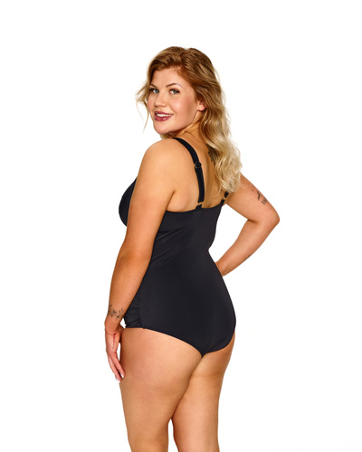Lupoline Zenith egyrészes fürdőruha fekete soft merevítő nélkül